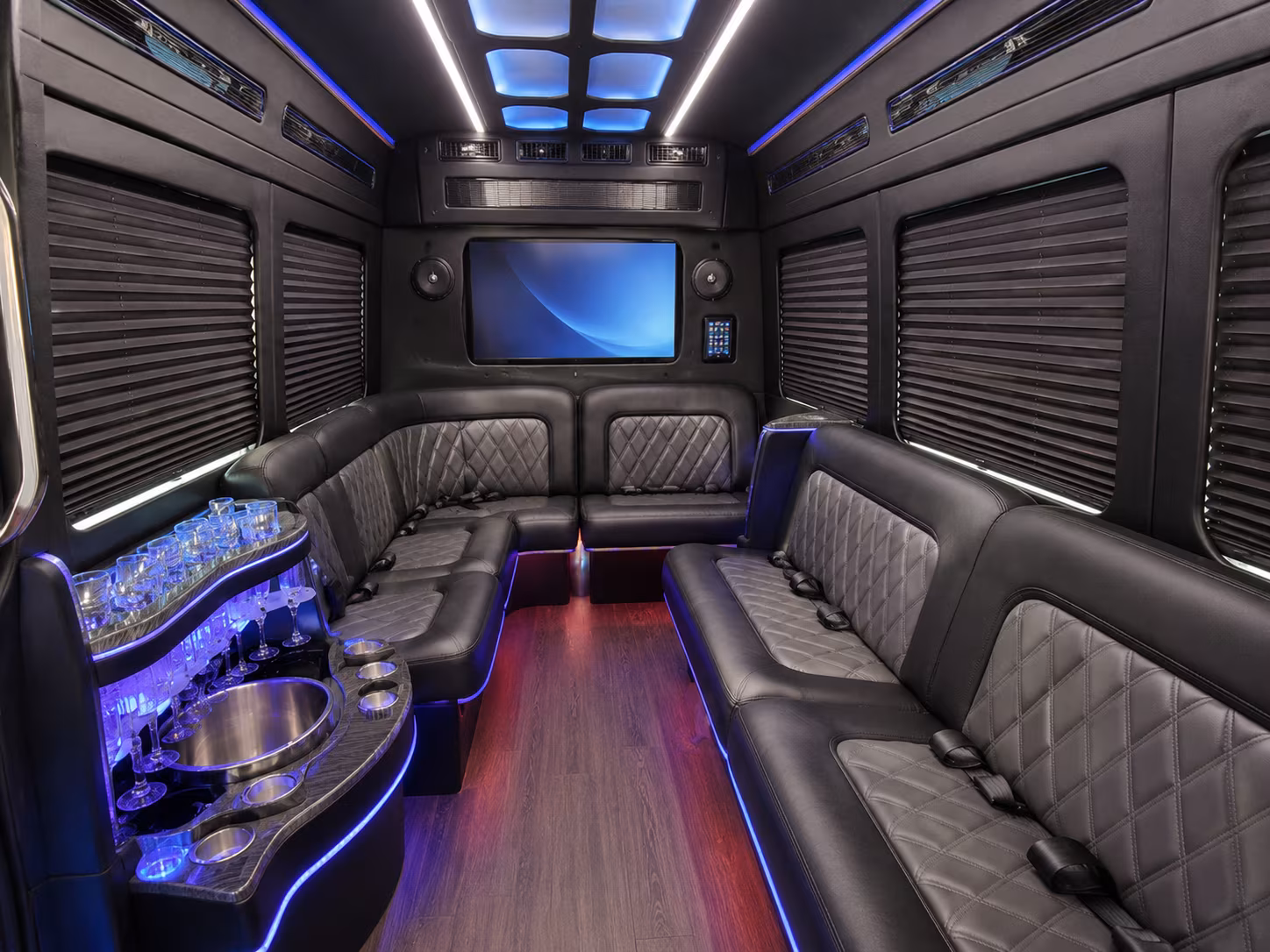 livermore party bus interior
